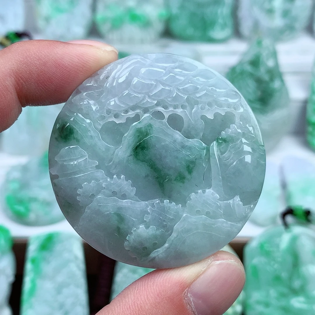 翡翠未镶嵌颈饰翡翠吊坠