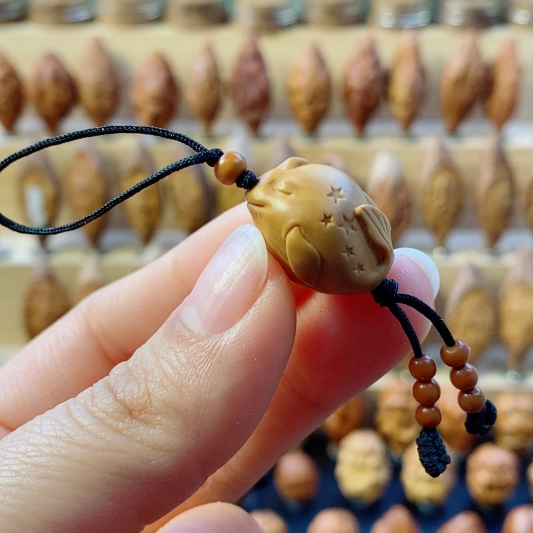 橄榄核手串/手链小鲸鱼