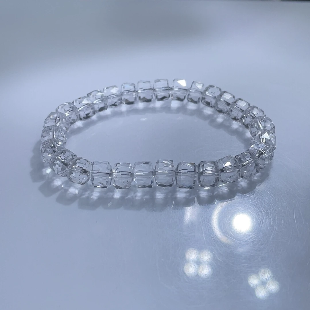 手链未镶嵌水晶白水切面