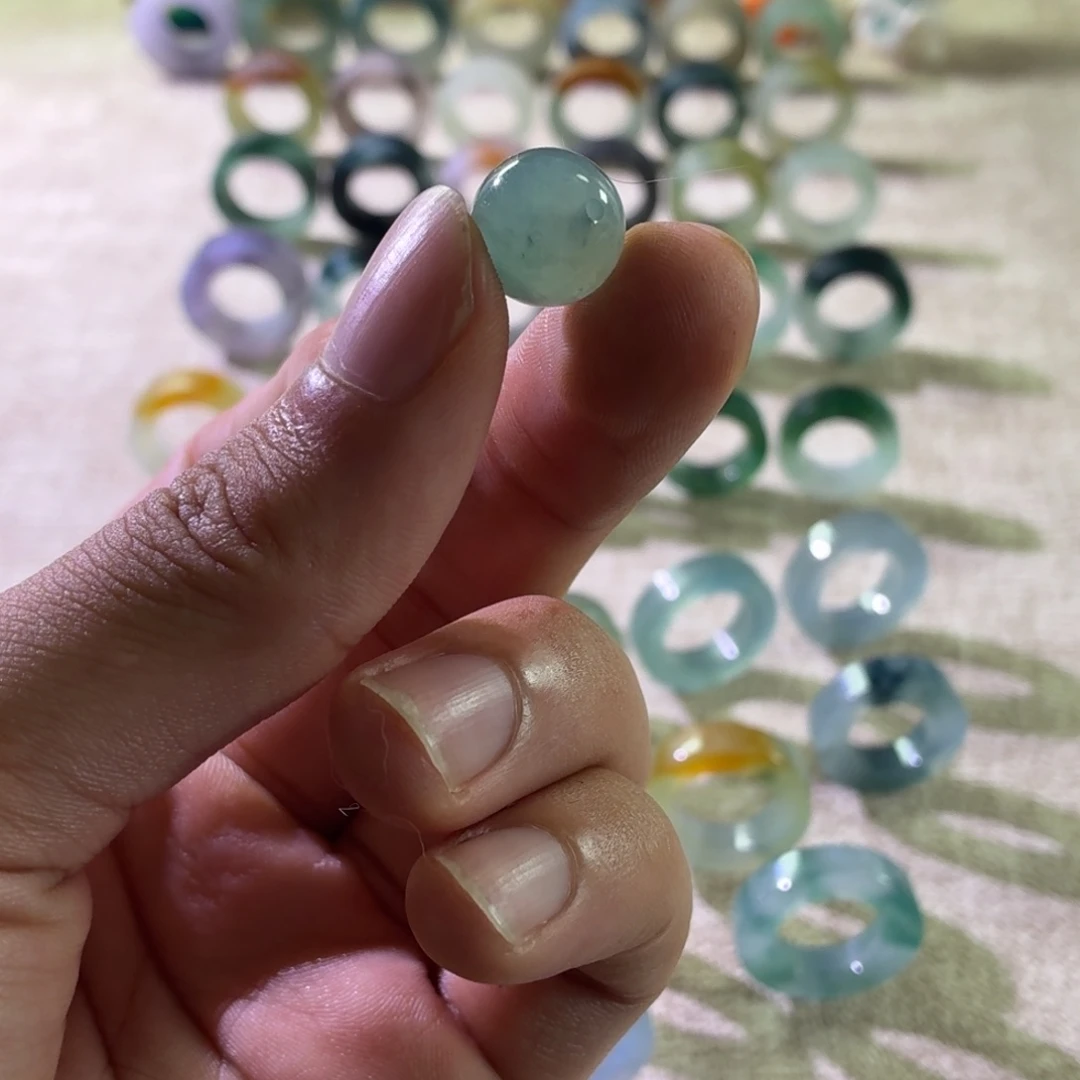 空***鸟定制翡翠未镶嵌戒心