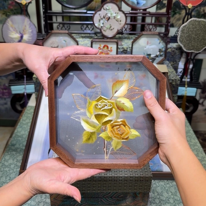 刺绣手工苏绣工艺制作技艺精湛