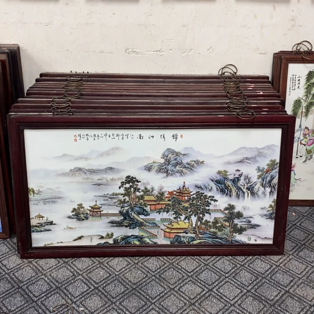 瓷片1.2*66*1景德镇瓷板画柴窑烧制