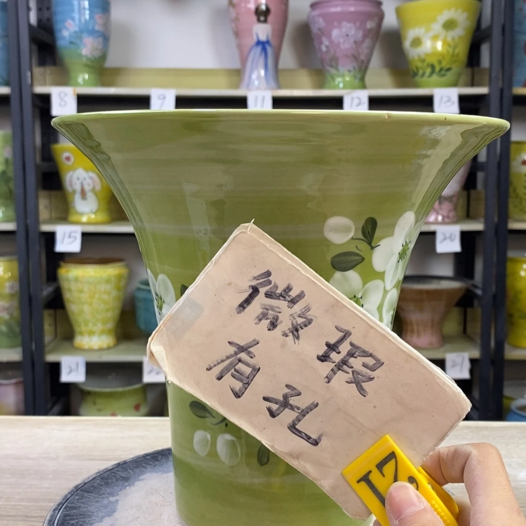 景德镇手工手绘陶瓷花盆
