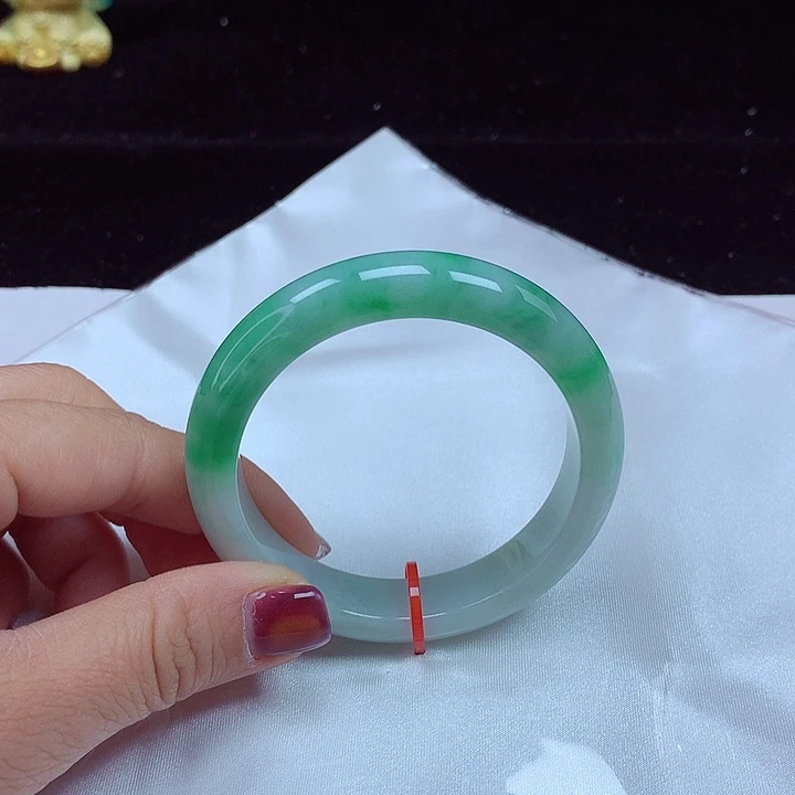 未镶嵌手镯翡翠圈口53