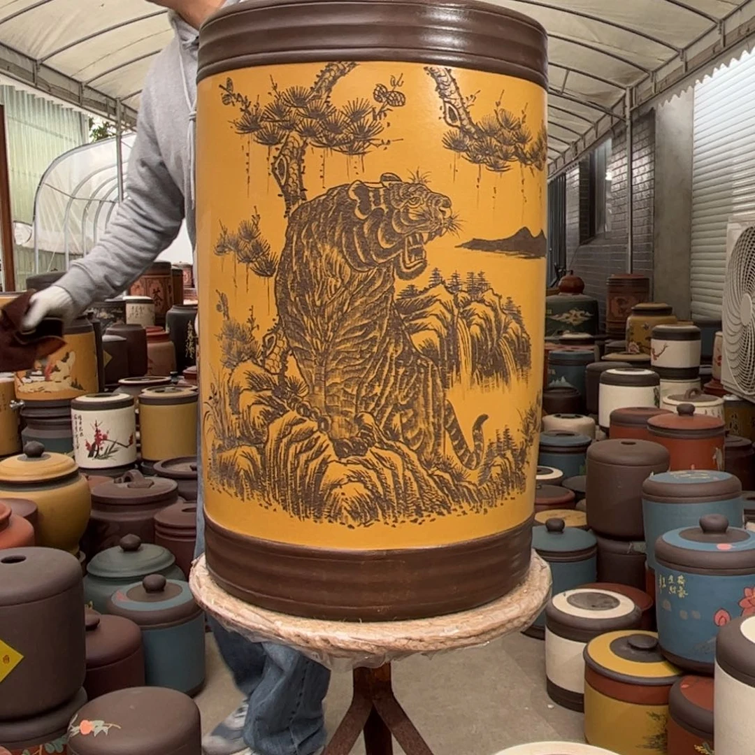 紫砂茶叶罐80 饼茶叶罐