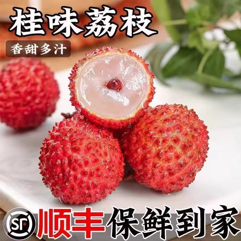 顺丰冷链丨广西桂味荔枝10斤装5斤大果新鲜荔枝现摘批发价整箱