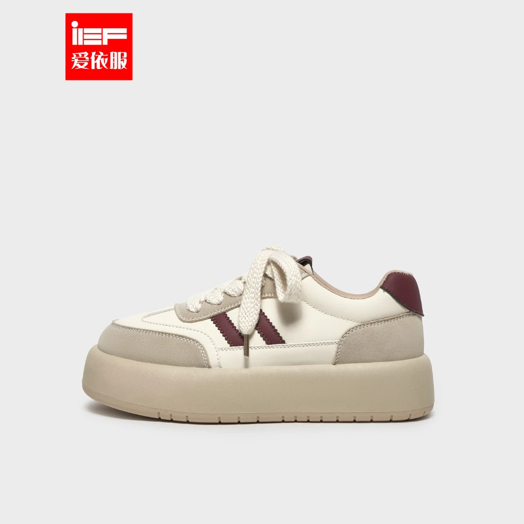 IEF/爱依服2025新款秋季女低帮休闲运动百搭平底透气德训鞋