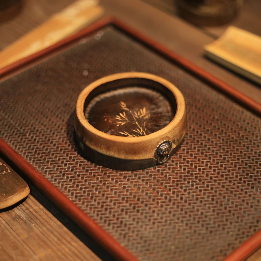 手雕摆件老竹摆件纯手工古风老料