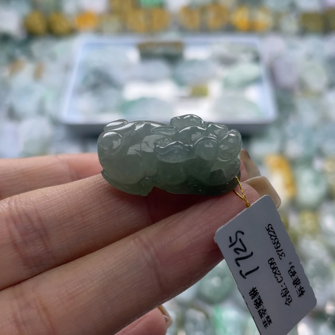 翡翠未镶嵌颈饰貔貅