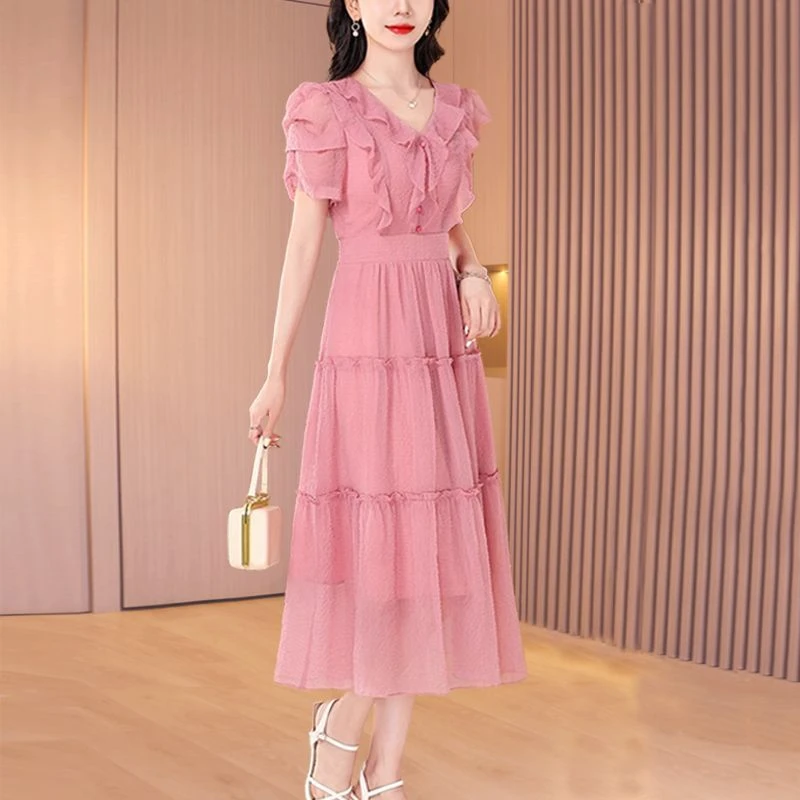 哥弟阿玛施正品哥弟阿玛施正2025新款夏女装裙子爆款高端精致连衣