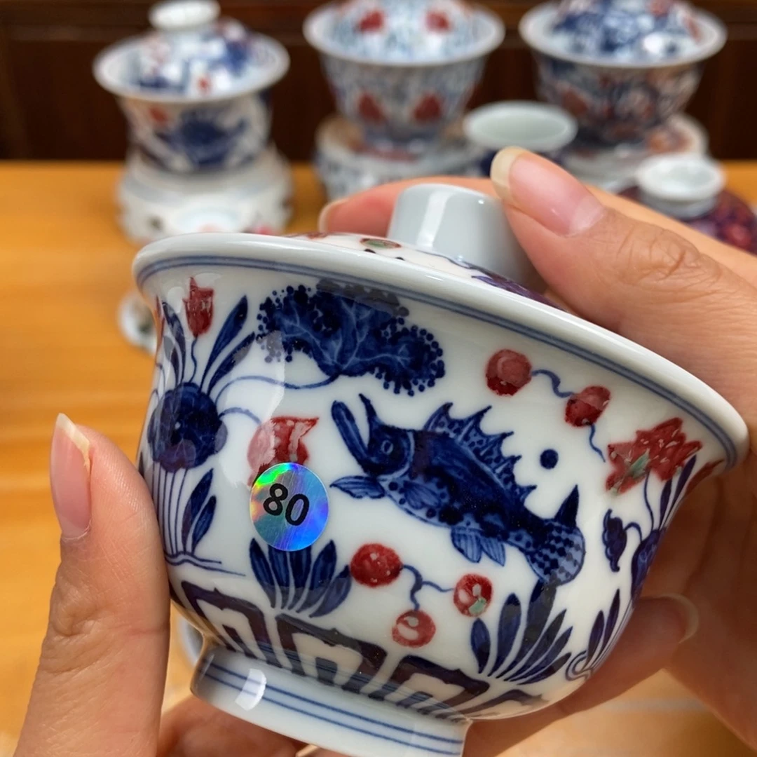 手绘现代茶具非古董