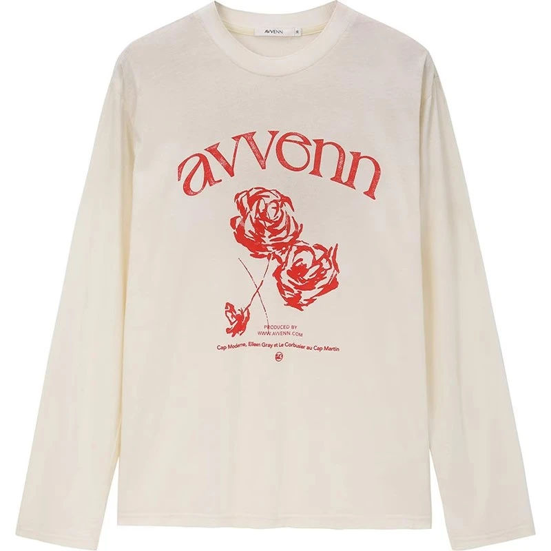 【茉舍】AVVENN 夏季做旧长袖T恤 AL31001522-790