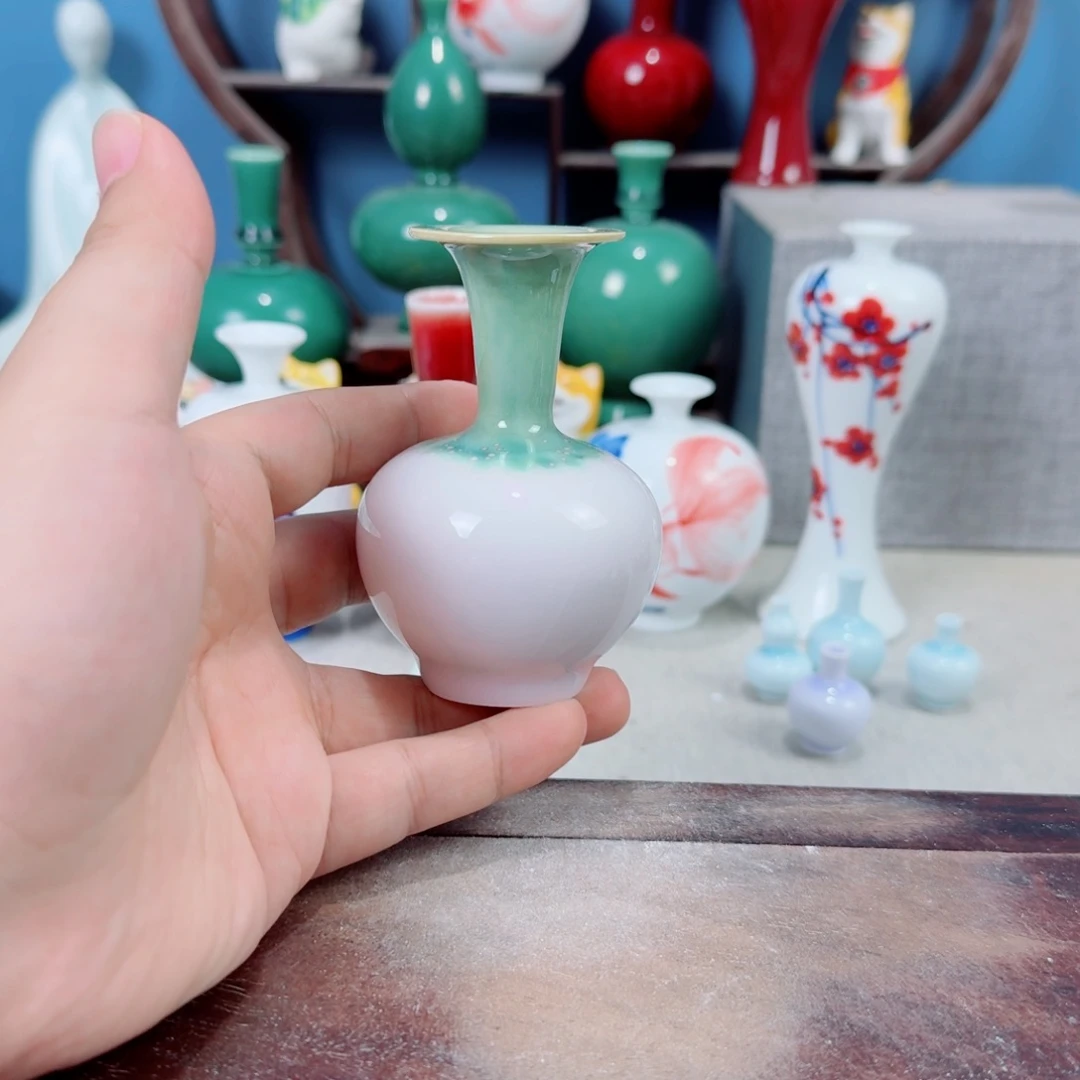 陶瓷手工小花器摆件
