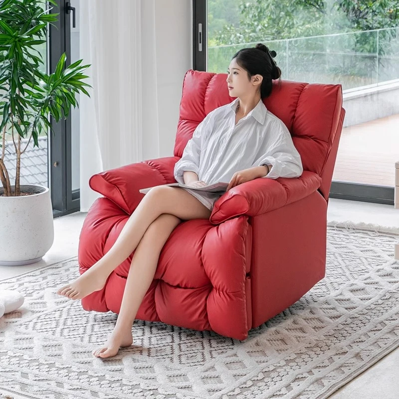 太空单人沙发舱电竞椅简约可坐可躺家用卧室客厅功能电脑沙发椅