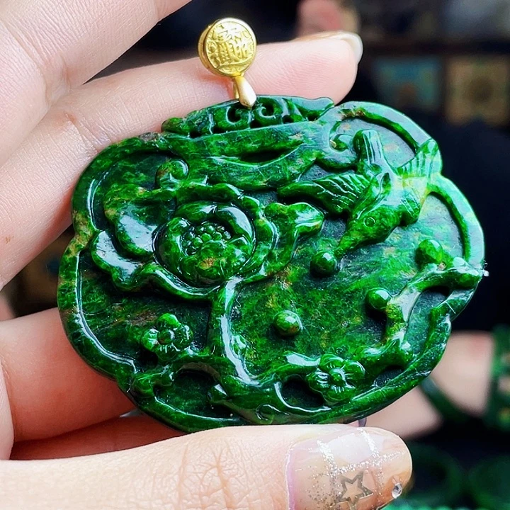 翡翠银S925镶嵌颈饰多样性