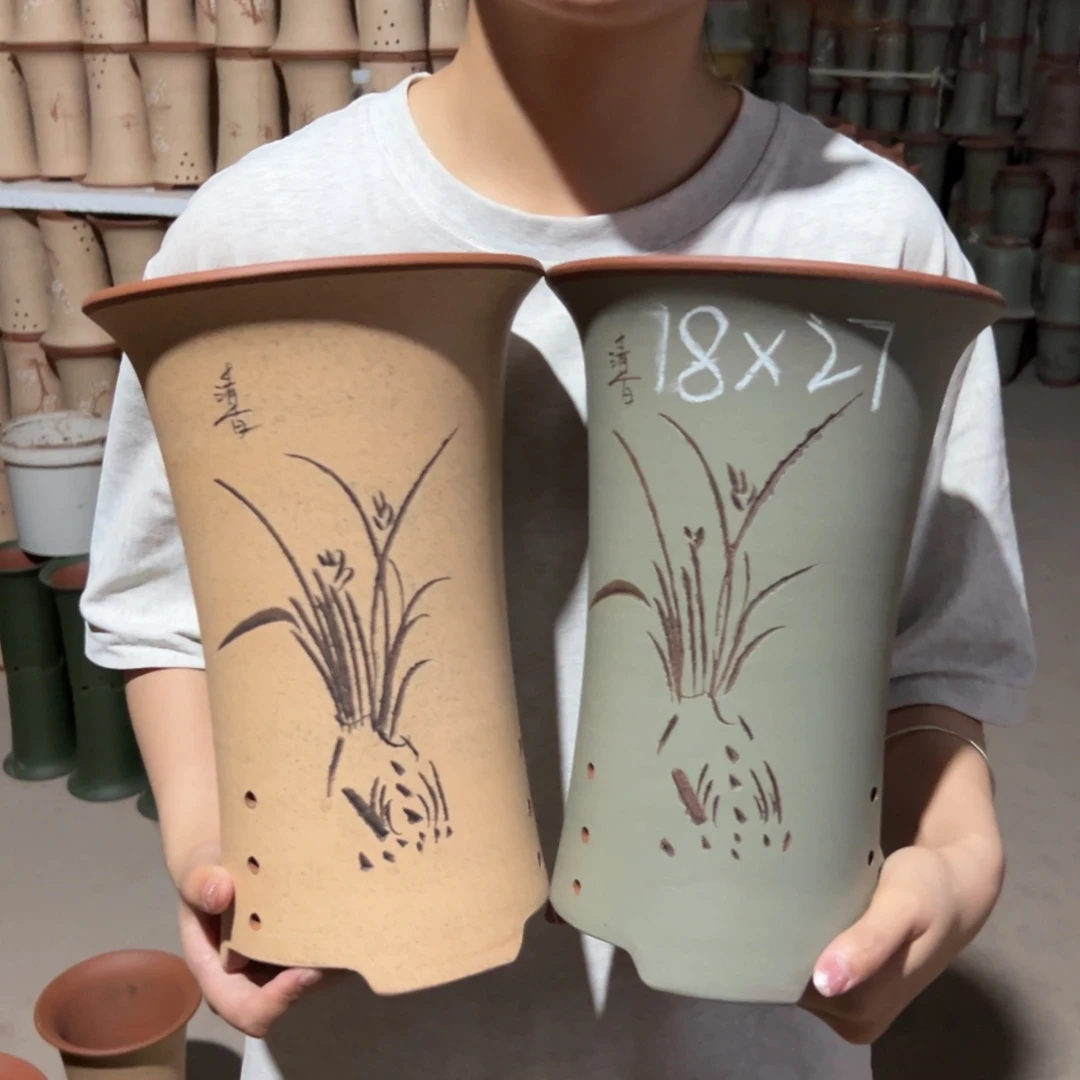 宜兴川阁紫砂花盆
