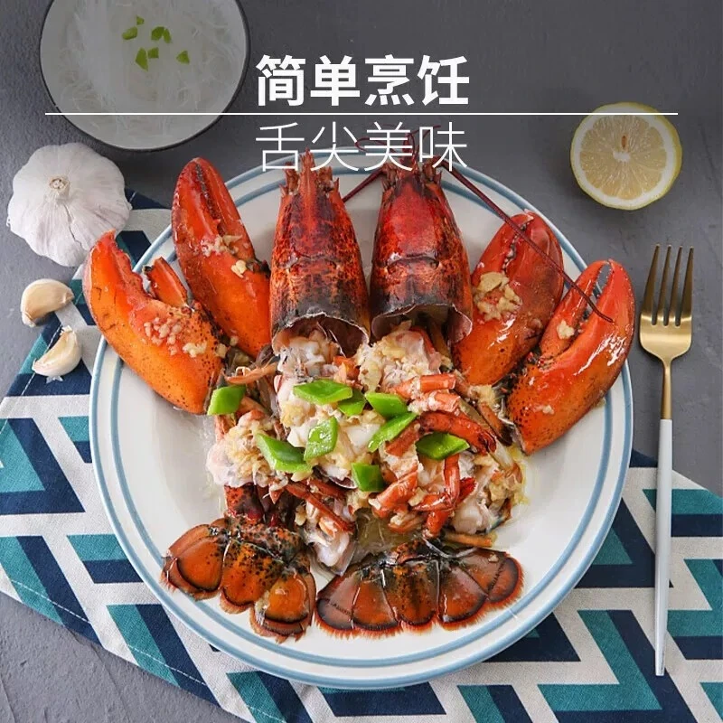 【莲】现称现卖帝王蟹松叶蟹面包蟹鳌虾甜虾海鲜海带