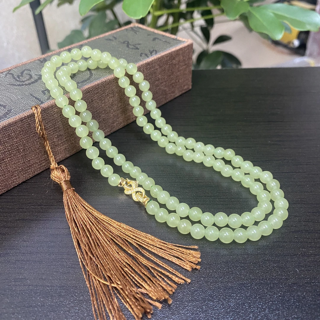 A318国风晴水6mm精品108项链