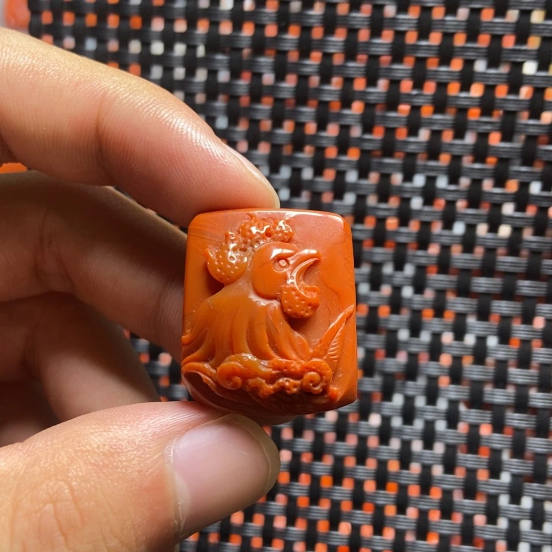 南红玛瑙未镶嵌吊坠(不含链)
