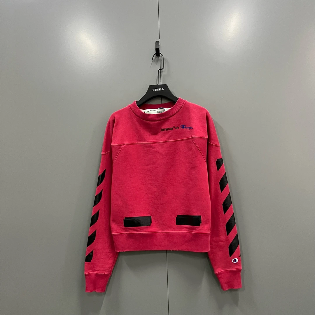 95新 OFF-WHITE ab2ow联名款箭头印花卫衣S码014851