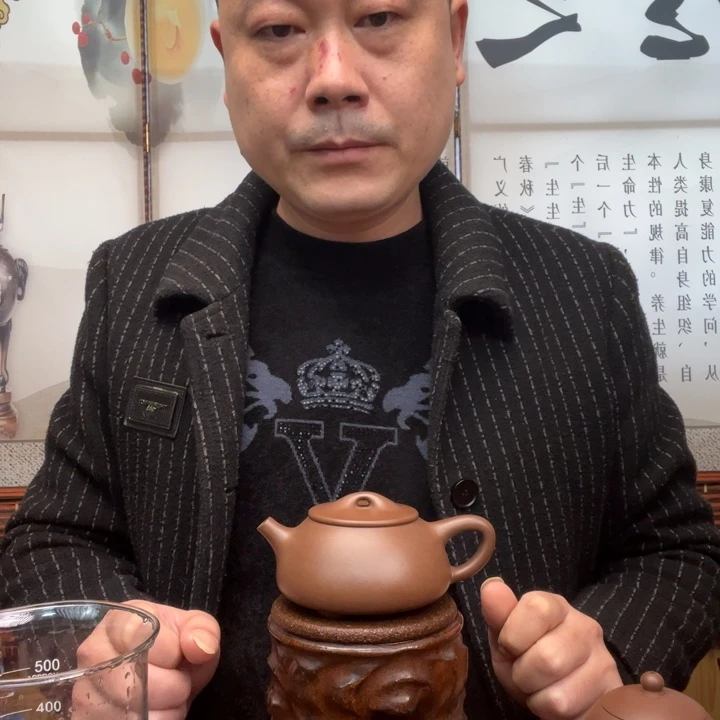 茶壶紫砂九**哥原矿紫泥全手工满瓢190毫升