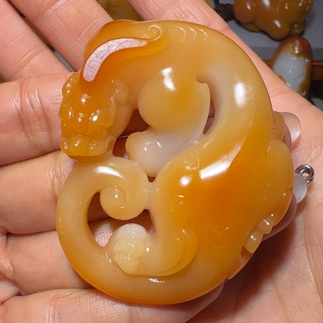 火***凰和田玉未镶嵌颈饰