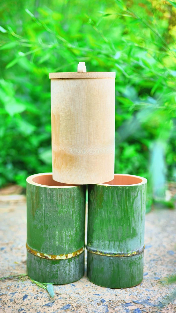 爆款】竹筒木桶蒸笼楠竹家用新鲜竹甑子手工老式炖盅