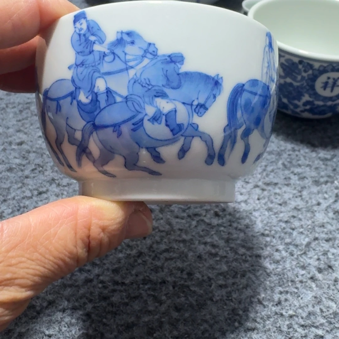 自***然现代景德镇陶瓷手绘茶具