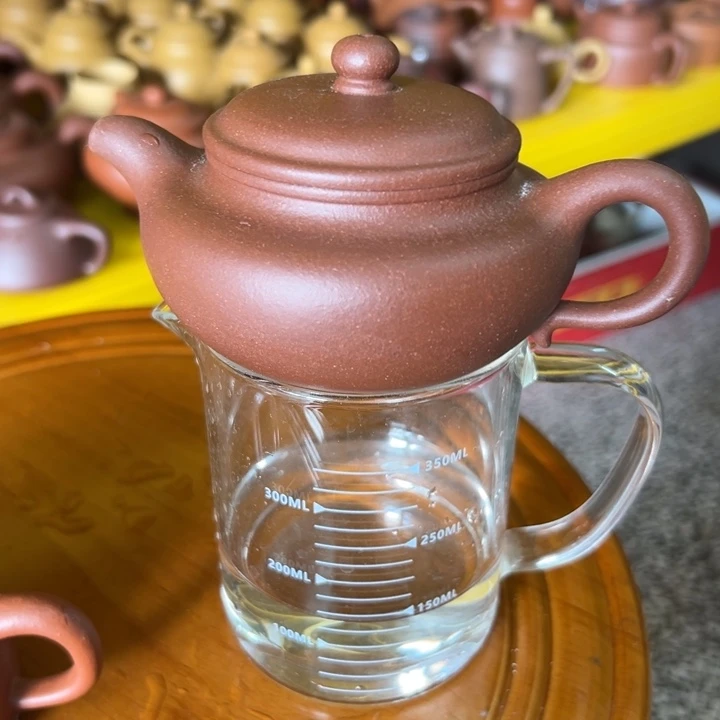 紫砂茶壶仿古200cc紫泥