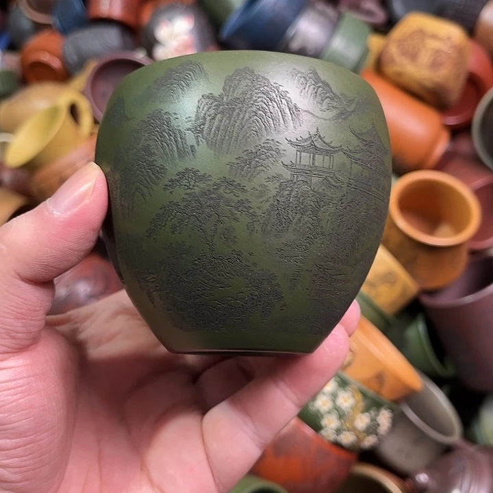 紫砂茶杯全手工紫砂主人杯