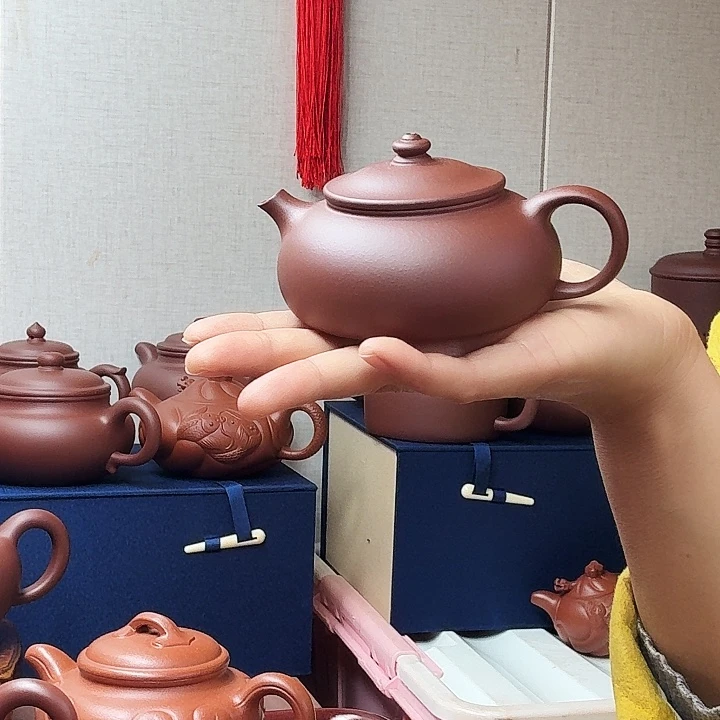 寂***然紫砂茶壶寒江半手微瑕160毫升