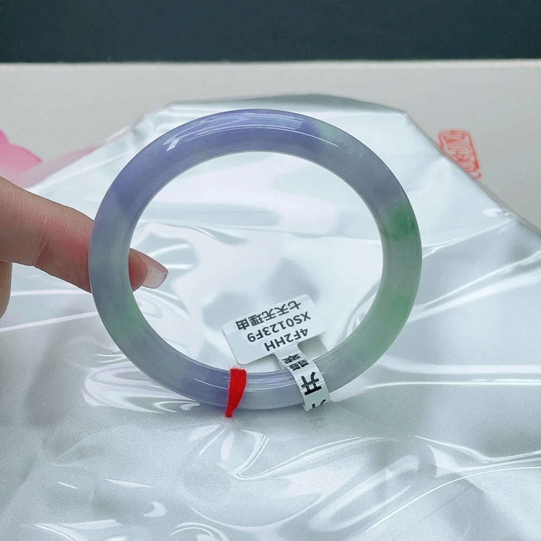 翡翠手镯未镶嵌圆55.5