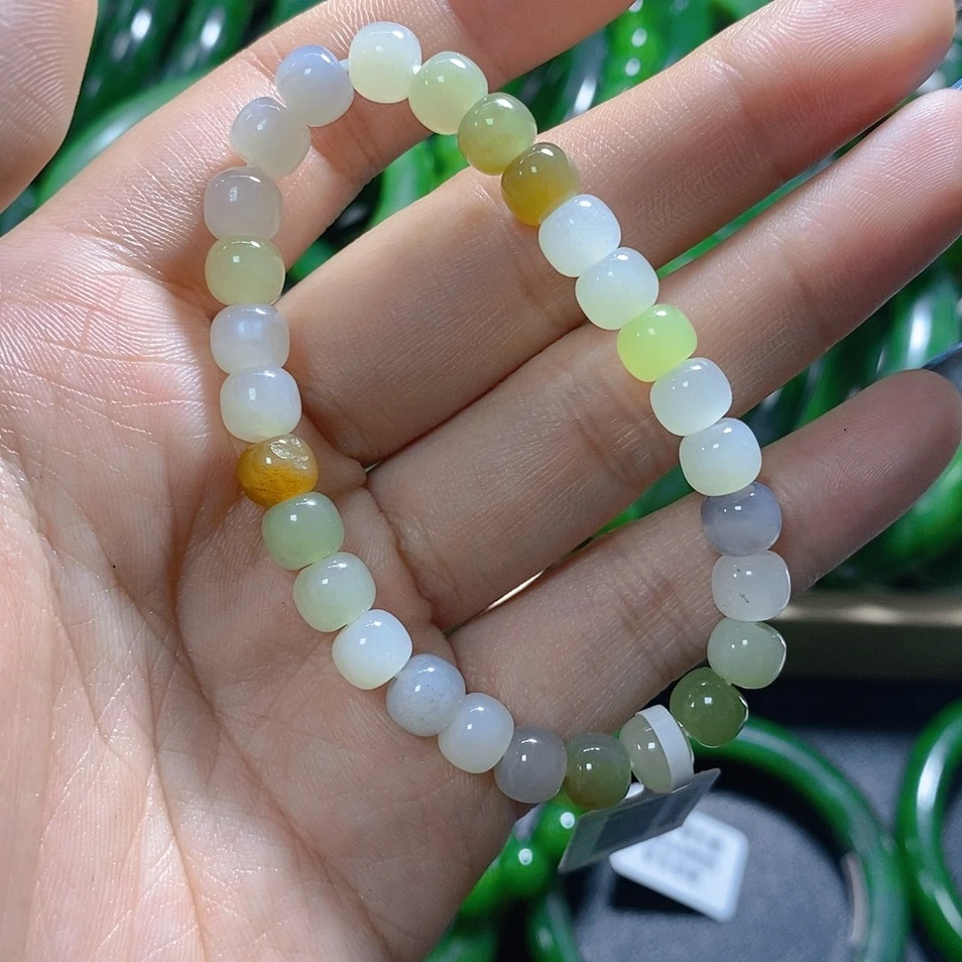 和田玉（碧玉）未镶嵌手链