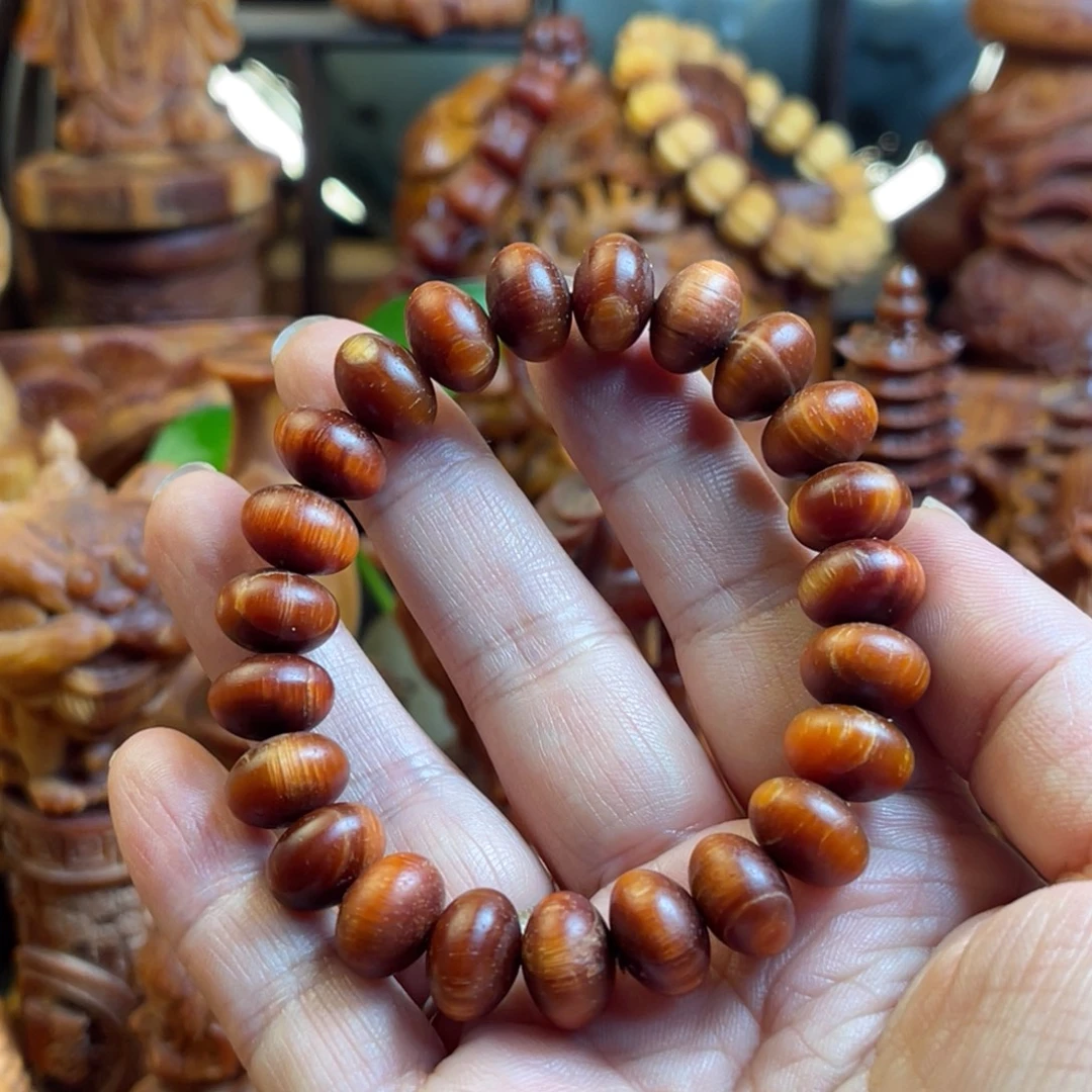 松木（琥珀木）其他瑕1.2算盘珠手串