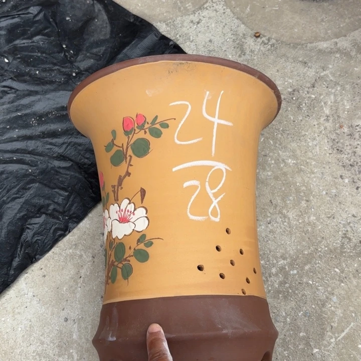 紫砂花盆紫砂的花