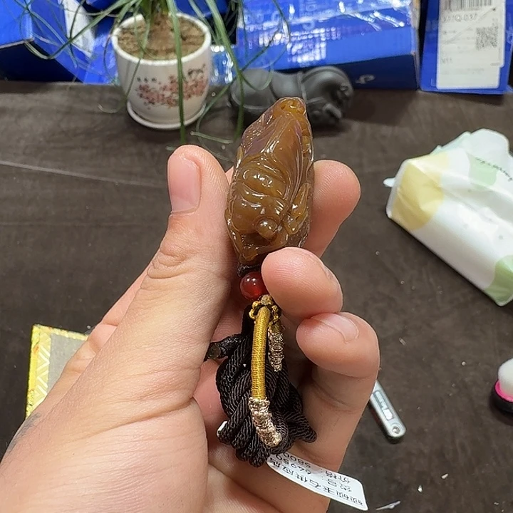 未镶嵌和田玉（糖玉）车挂