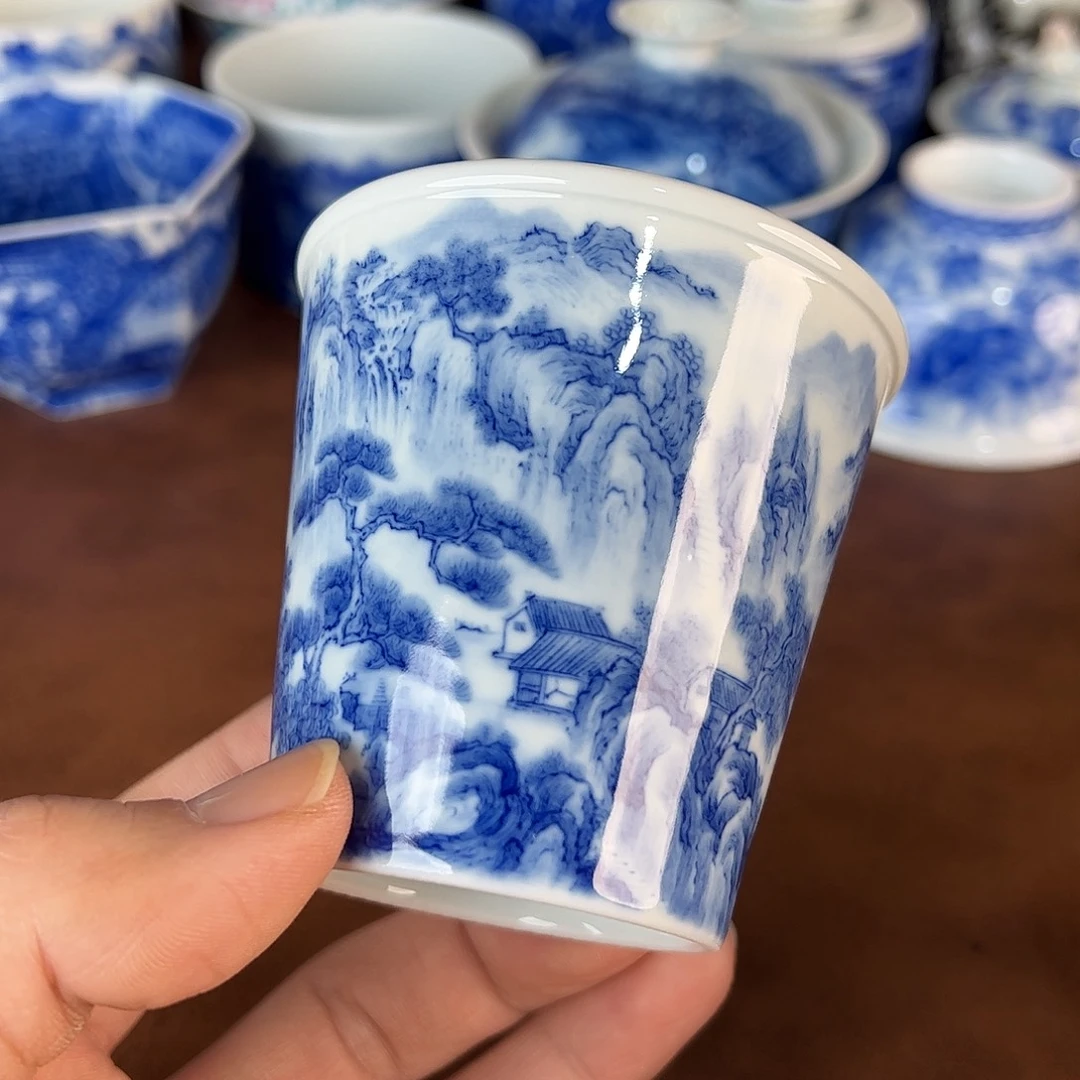 瓷片景德镇全手工手绘陶瓷