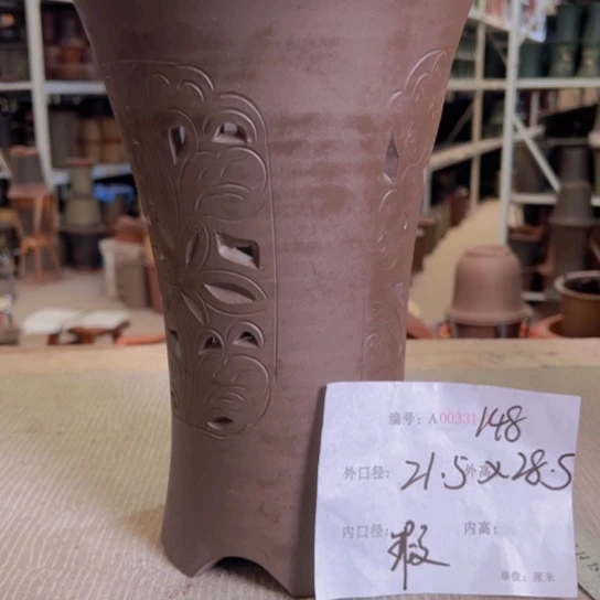 紫砂花盆紫紫砂盆