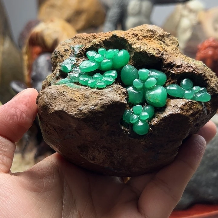 四川石雅安绿摆件