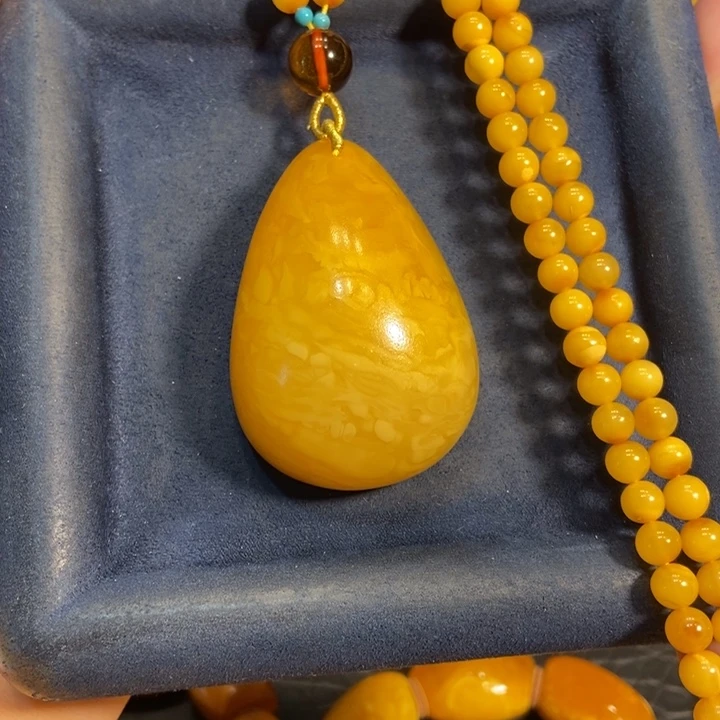 蜜蜡颈饰未镶嵌蜜蜡