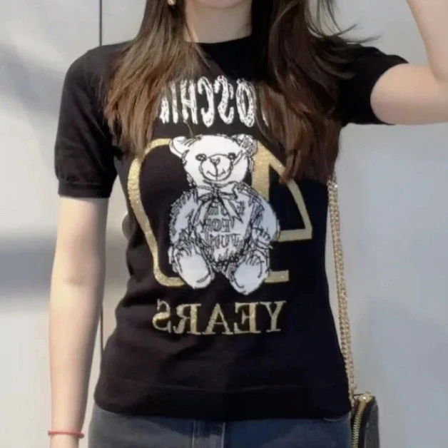 99新 MOSCHINO 针织短袖/42码/Xspk048