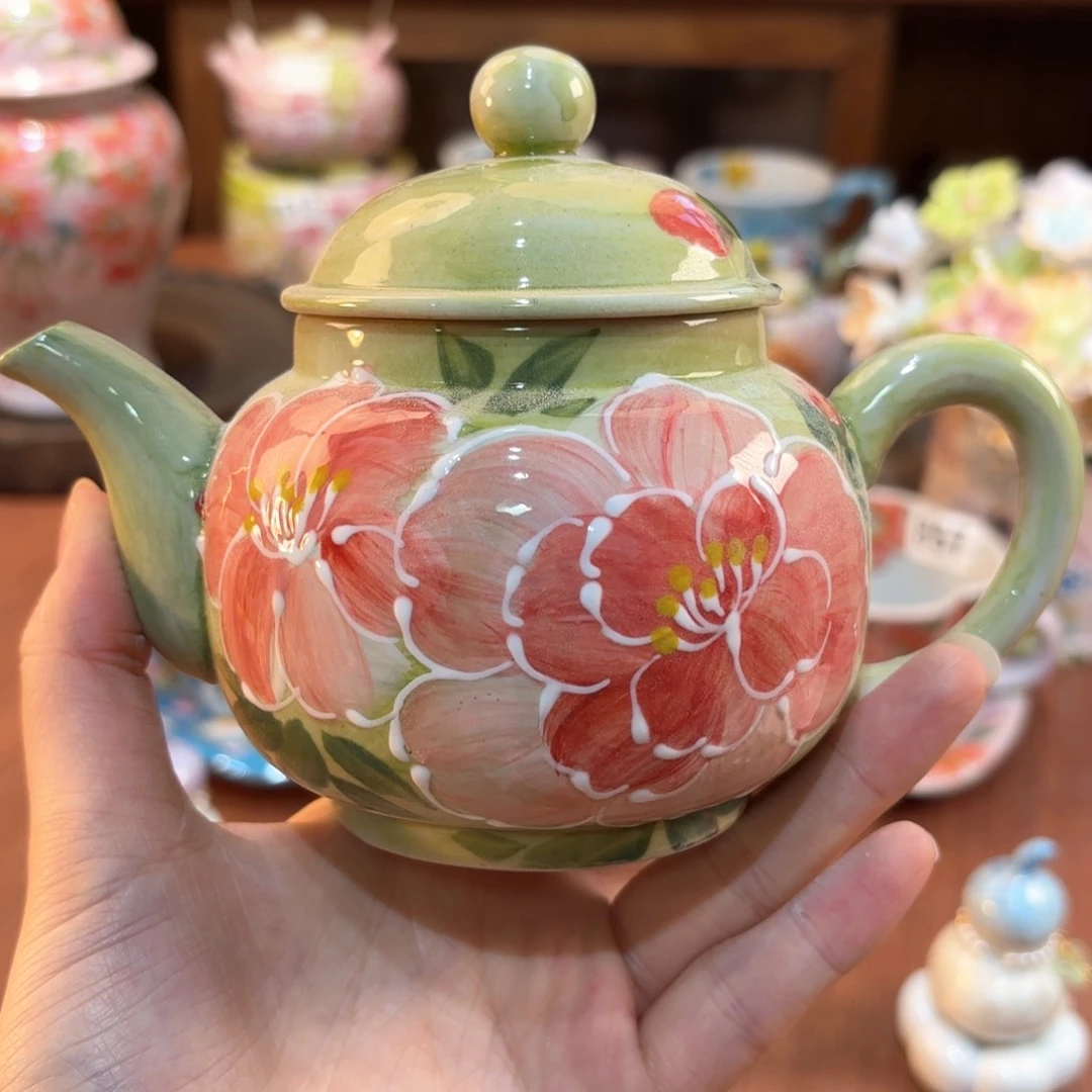 景德镇手绘高温釉下彩陶瓷茶具