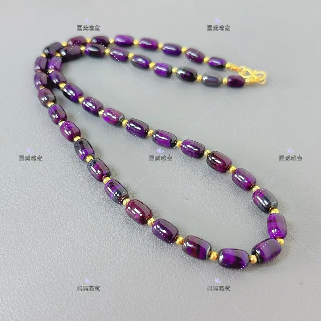 匡氏臻选  18K舒俱来帝王紫桶珠项链 Z-HL-A3013（多样性发一）