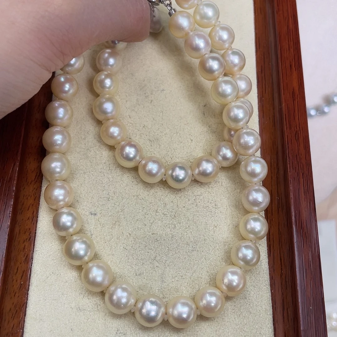 海水珍珠项链银S925镶嵌