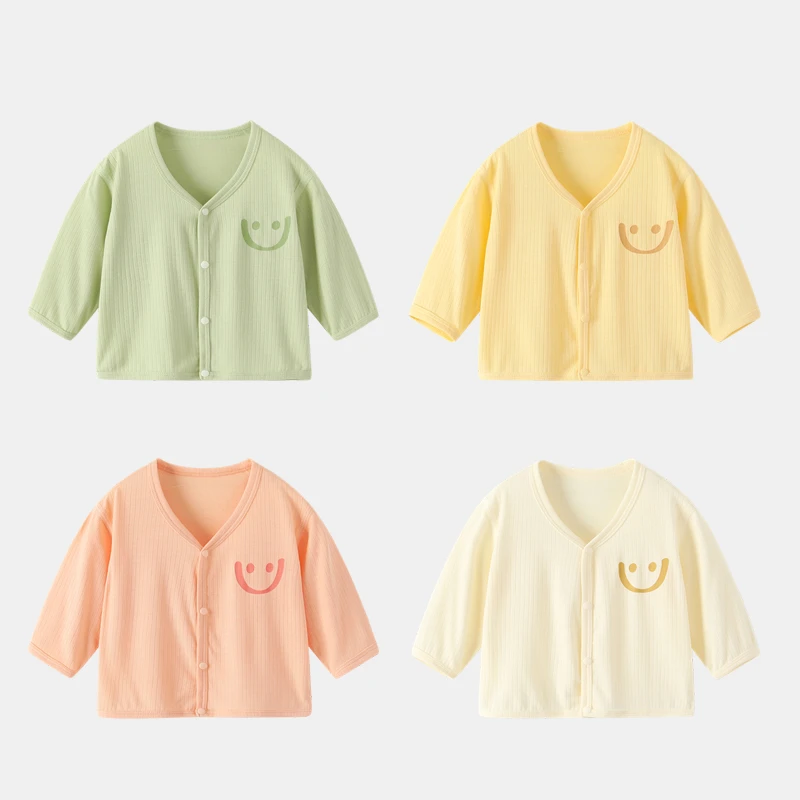 优可丝婴儿开衫上衣薄男女儿童宝宝百搭外套洋气新生儿夏款衣服