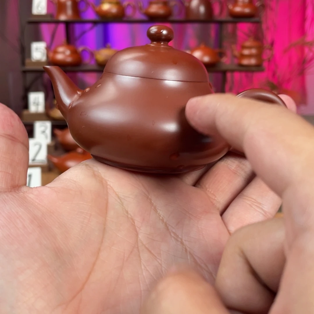 月***头紫砂茶壶精工薄胎梨80cc
