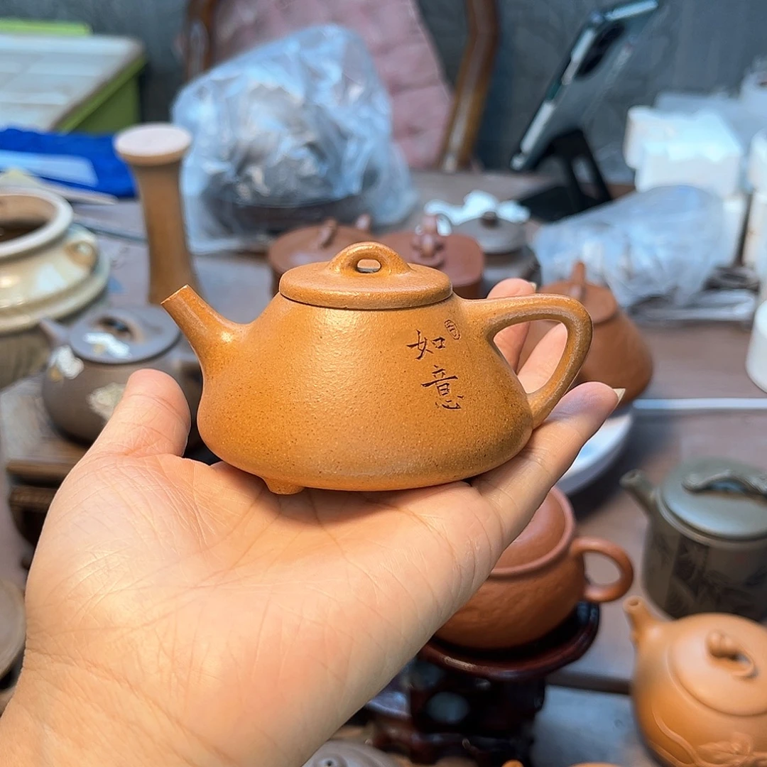 清****茶壶紫砂手工制作原矿紫砂