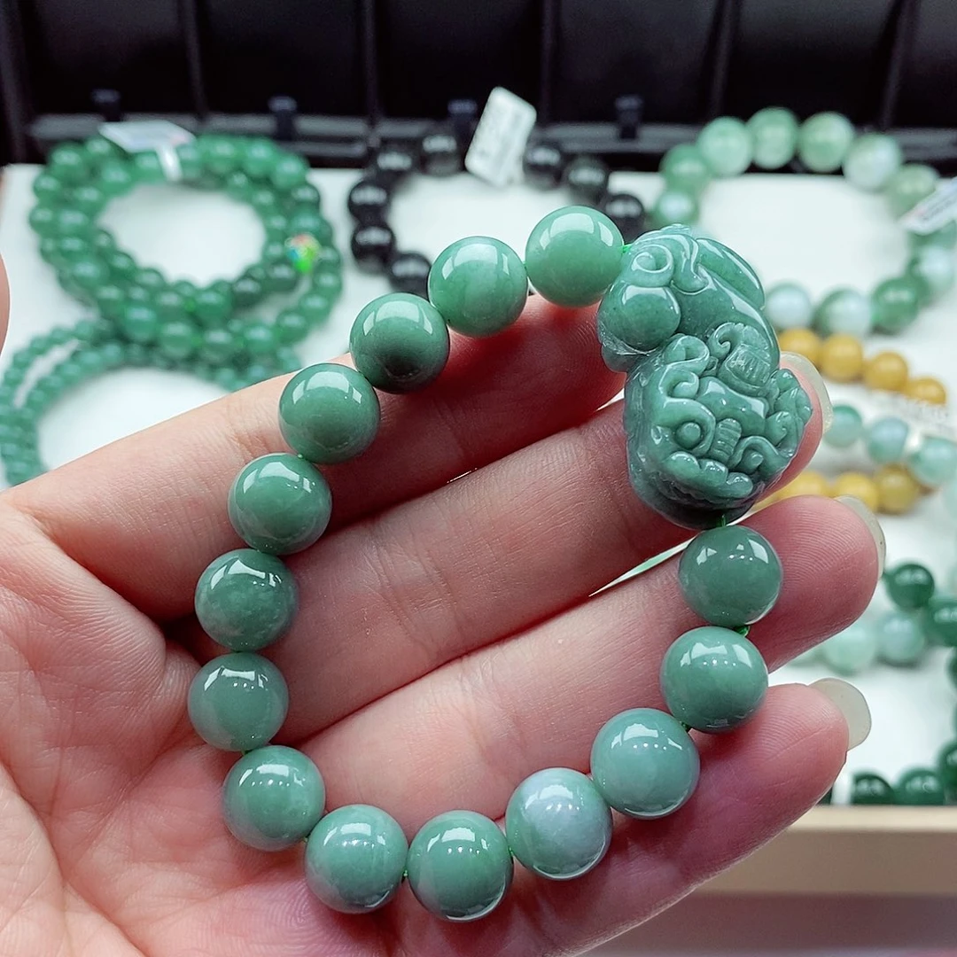 翡翠未镶嵌毛衣链