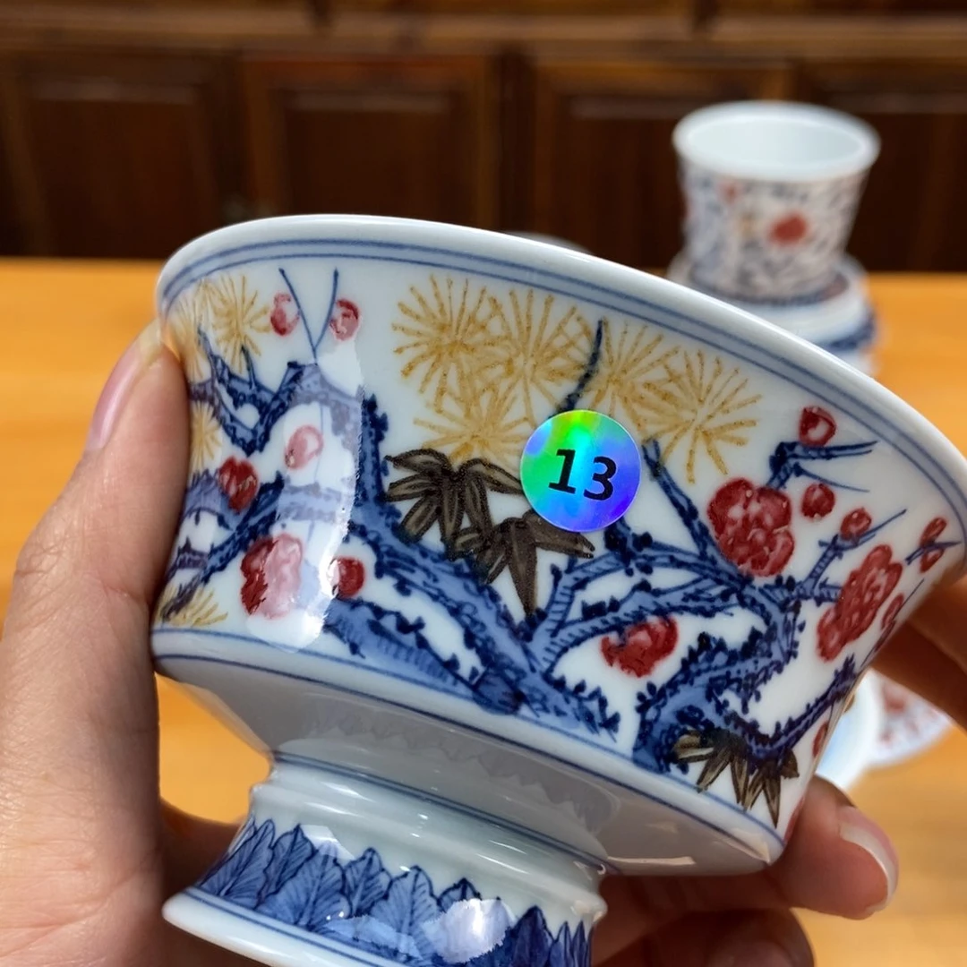 手绘现代茶具非古董
