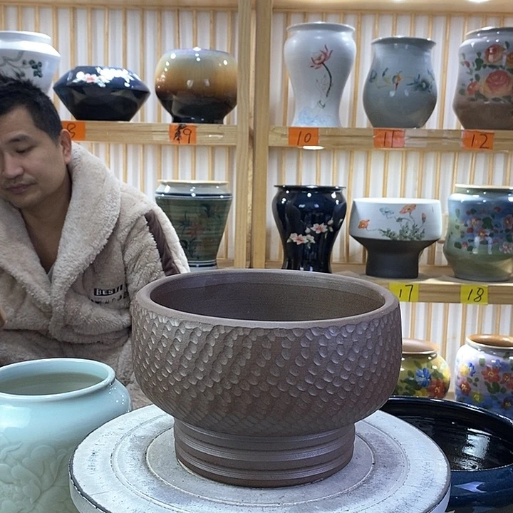 罐陶瓷陶瓷付出过程